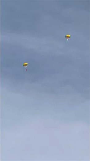 Freewing B-52 Mitchell twin parachute drop