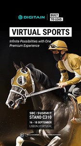 1K views | We're showcasing our Virtual Sports at SBC Summit in Lisbon! Visit Stand C310 to catch a glipse of our next-gen Virtual Sports portfolio in action. Wow your players with unmatched realism, 24/7 engagement with diverse sports, and omnichannel access on web, mobile, and retail platforms. Meet our team from September 16-18 and expand your operation with Digitain: https://digitain.link/4mQTg5y | Digitain | Facebook