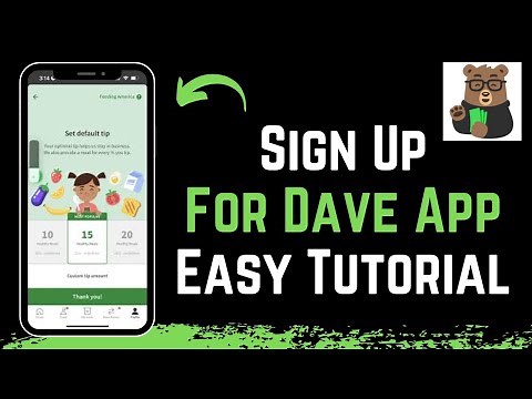 How to Sign Up Dave App Register - Create New Account | Dave Banking for Humans