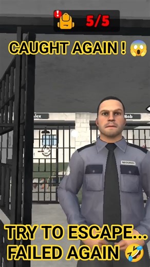 😂 Caught Again! Funniest Prison Escape Fails 2025 ❌ | New Game Shorts#shorts