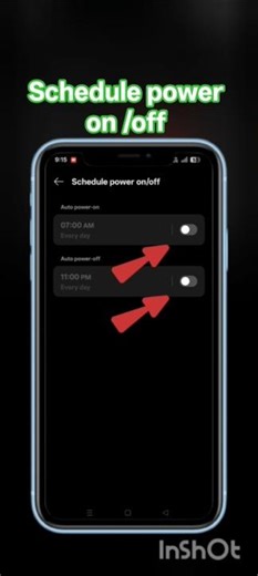 ⚙️⚙️schedule power on off ⚙️⚙️#shorts# viral shorts #master setting