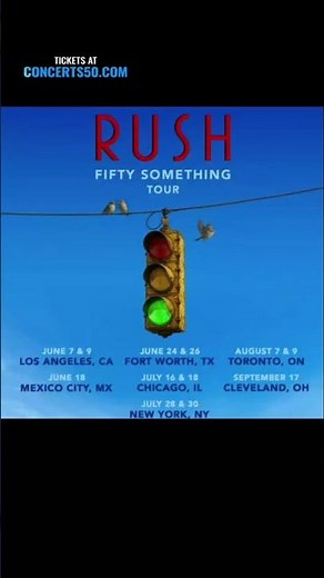 Rush Is FINALLY Back! “Fifty Something Tour” 2026 🤘🎶