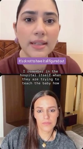 Freedom To Feed on Instagram: "Motherhood doesn’t come with a manual 🤱 Every journey is unique, filled with questions, emotions and beautiful imperfections. Neha Dhupia and Disha Parmar talk about the struggles new moms face and remind us—it’s okay not to have it all figured out. Because in this community, we’re in it together."