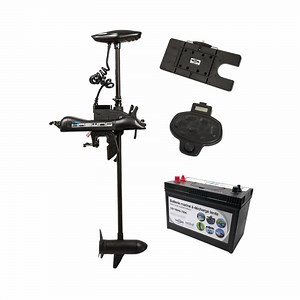 PACK ENERGY CAYMAN B 55LBS HASWING AVEC PÉDALE SANS FIL, TÉLÉCOMMANDE, PLAQUE QUICK RELEASE ET BATTERIE MARINE 12V100AMP