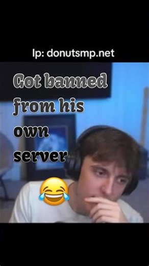 Dr Donut Got BANNED From His OWN Server 😳💀 #minecraft #shorts