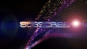 Subscribe text abstract science technology cinematic title background.