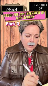38K views · 1.9K reactions | 1985: Job Interview at Tech Shack Part 4 of 5. Who will be Chad's new Jr Sales Associate? #TECHSHACK #80saesthetic #retrotales #jobinterview | Carmen Q. Gollihar | Facebook