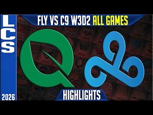 FLY vs C9 Highlights ALL GAMES | LCS W3D2 2026 Swiss | FlyQuest vs Cloud9
