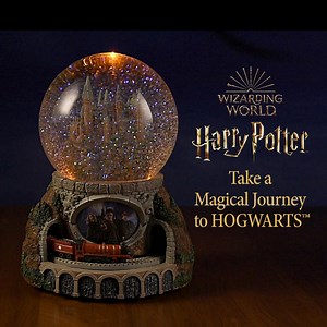 7.5K views · 15 reactions | Celebrate a spellbinding tale of magic and friendship with a HARRY POTTER™ HOGWARTS™ Express glitter globe inspired by HOGWARTS™ School of Witchcraft and Wizardry and its iconic trio of friends! Shop Now! https://bit.ly/4l2XXIt | The Bradford Exchange UK | Facebook