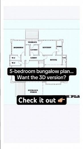 Modern 5-Bedroom Bungalow Design (Watch the Movement!) #shorts