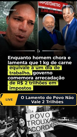 While you work for food, the government collects R$2 trillion #inequality #brazil