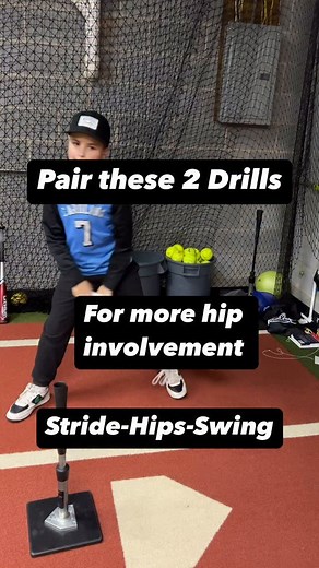 2.3K views · 12K reactions |  Pair these 2 for more hip action  Stride- Hips- swing drill and first move drill. Working from the ground to turn the hips….players may appear to have a squish in their back foot with these drills but that is due to a lack of momentum. Focus on getting to the big toe and everything should be fine when you work to full swings. #baseball #hitting #youth #development | The Ultimate Swing | Facebook
