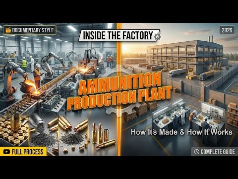 🔍 Inside an Ammunition Production Plant | How Bullets Are Manufactured complete process