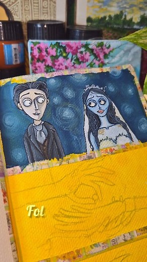 🎥:Corpse Bride (2005) Corpse Bride" is not just an animated film, it's a gothic fairytale that captures the beauty of love, loss, and destiny. music from : blogsmovies | Painting with passion