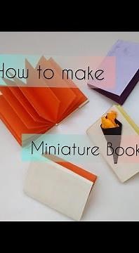 how to make book at home / Miniature Book/ with A4 sheet /easy DIY mini book