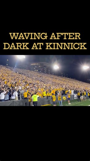 #Hawkeyes fans wave to the kids at University of Iowa Health Care Stead Family Children's Hospital during the win over Penn State. | Hawkeye Headquarters