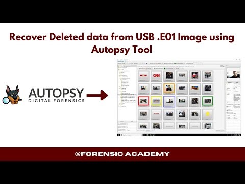 How to Recover Deleted data from USB Image using Autopsy #forensic Tool #forensicacademy #recover