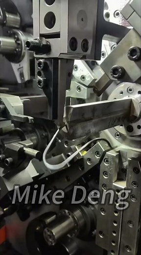 Greenhouse top pressing spring production equipment #springmanufacturing #machine