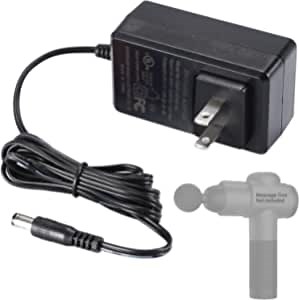 Massage Gun Charger, 24V 1A Upgrade Percussion Muscle Massage Gun Charger, Handheld Deep Tissue Massager Charger