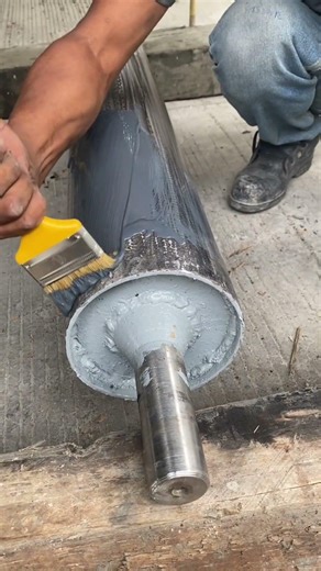 Pulley Surface Preparation & Rubber Lagging Installation | Adhesive Method