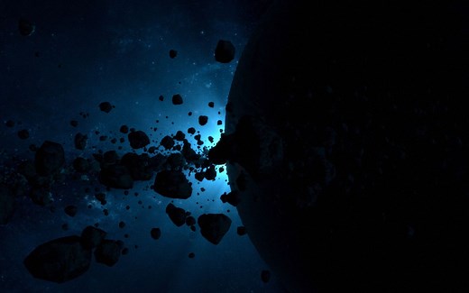 AE教程-Stardust插件制作三维体积光效照射破损陨石环绕星球特效教程