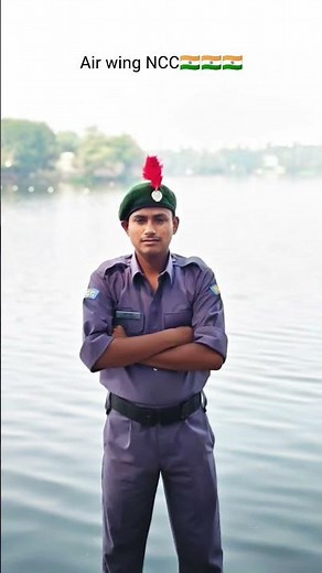 I wore my Air Force NCC uniform for the first time today, and I am proud of myself." #ncc