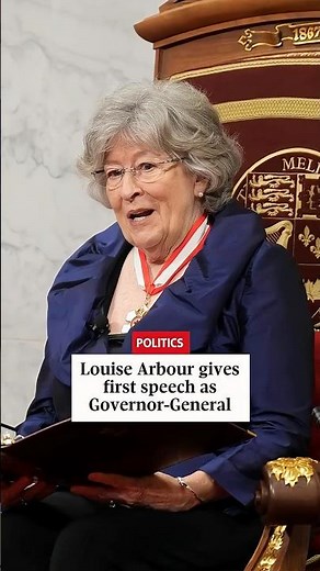 Louise Arbour gives first speech as Governor-General