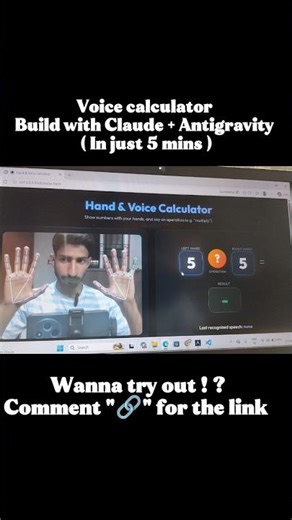 I built a Voice Calculator using AI Now you don’t type… you just speak and it calculates instantly!