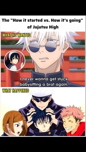 The universe heard him and said: "Take three." #jujutsukaisen #jjkseason3 #gojo