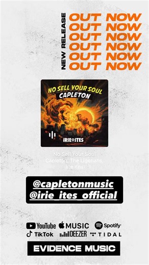 1.5K views · 203 reactions | #newmusicalert Capleton No Sell Your Soul produced by @irie_ites_official @evidence.music OUT NOW on all digital stores ‼️‼️‼️ #capleton #kingshango #reggae #music #newmusic #irieites #evidencemusic #viral #trending #reggaemusic #newmusicfriday | Capleton | Facebook