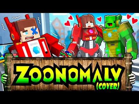 JJ`s Girl Became LILY LOVEBRAIDS - Maizen Minecraft Animation X Zoonomaly Theme Song (COVER)