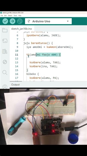 Water Sensor Controls a Buzzer 🎮 Yoruba Code