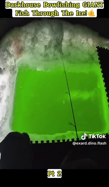 Part 2 #darkhouse #icefishing #camping #lure #bowfishing