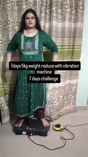 sonali kadu on Instagram: "7 days challenge 5kg weight reduce Vibration machine"