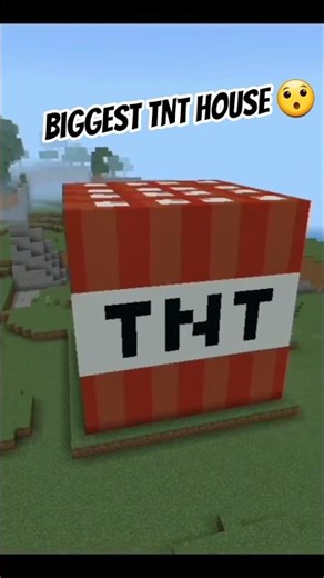 minecraft biggest tnt house #minecraft#tnt#house#youtubeshorts