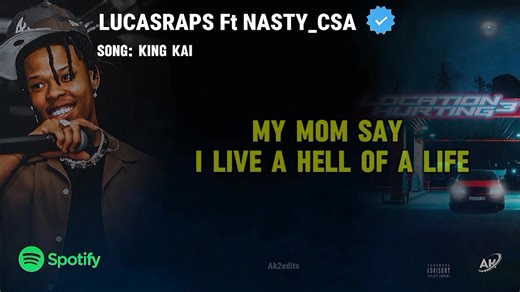 Lucasraps ft Nasty c - King Kai🔥🇿🇦❤️ Nasty c verse 🐐💚 | SA Hip Hop & Amapiano Wave