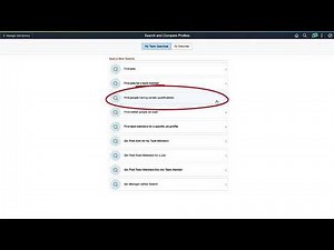 PeopleSoft Profile Search Match Compare
