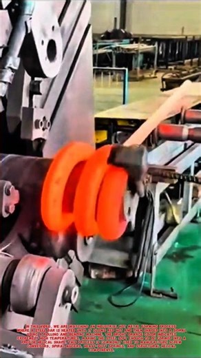 Industrial Hot Spiral Forming Process | Red Hot Steel Rolling Machine.