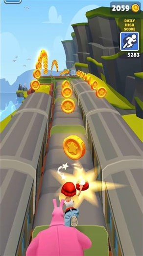 Subway Surfers : nonstop runing good game ever 37#shorts #viral #subwaysurfers