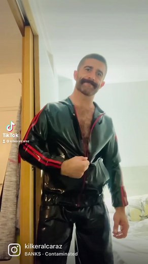 Rubber tracksuit by Invincible Rubber 😉 #Rubber #Latex #Man #Gear #Black #GayTikTok #Shiny #FYP #ParaTi