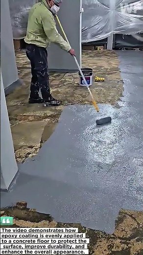 Epoxy Floor Coating Process | Smooth and Durable Concrete Floor Finishing