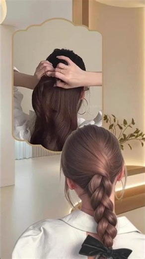 Everyday Low Ponytail Braided Hairstyle Tutorial
