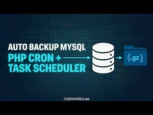 Auto Backup MySQL Database using PHP Cron Job (Linux & Windows)