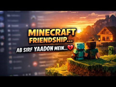 Minecraft Friendship Song 💔 | Old Memories of Friends | Emotional Gaming Song