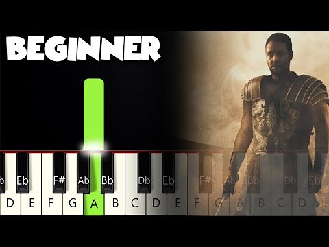 Now We Are Free - Gladiator | BEGINNER PIANO TUTORIAL + SHEET MUSIC by Betacustic