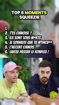 Top 5 moments Squeezie 🤣 #squeezie #humour #drole #shorts