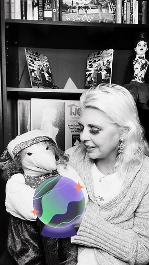 Madame Esmerelda Gives April A Crystal Ball Reading #LaMagaDellEnergia #fortuneteller #merch #crystalball #happyholidays Visit AprilBrucker.TV for more info | April Brucker