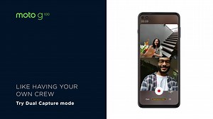 Record the rear and selfie cameras at the same time in split screen. Never miss any of the action—or your reaction with #motog100. #YouWantItYouGotIt | Motorola