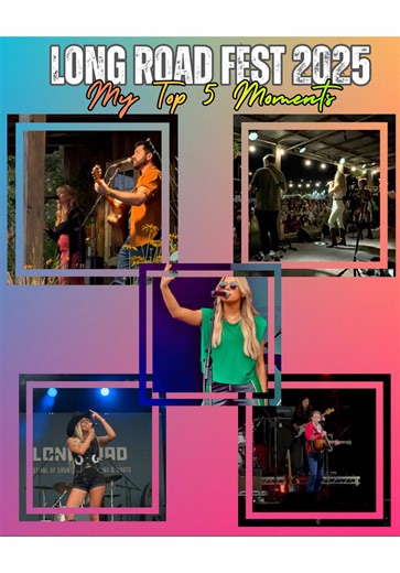 Festival season’s over and I dunno about you, but as 2025’s drawing to a close, I’m definitely reliving some incredible country music moments from across the summer. @The Long Road has always been my favourite festival, and this year was the best yet. These are my Top 5 picks. What were yours? #countrymusic #countrymusicfestival #livemusic #countrylife #festivalseason @Two Ways Home @Alana Springsteen @First Time Flyers @Drake Milligan @Mackenzie Carpenter