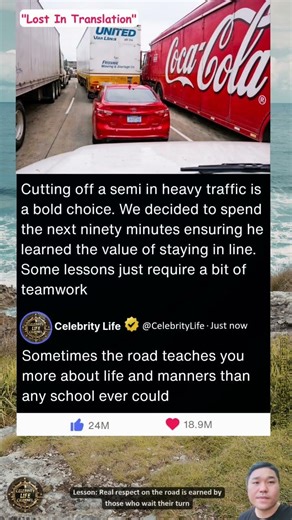Why is cutting off a semi-truck during a traffic jam always a bad idea?